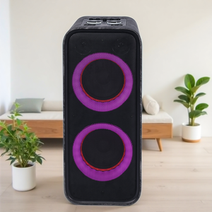 רמקול מסיבות AAWM כפול 8 אינץ' הספק RMS 130 וואט עם סוללת ליתיום גדולה 9000 מיליאמפר/שעה צליל סטריאו קרוסאובר אלקטרוני - Product Image 3