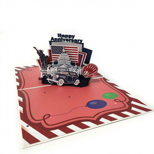 3D Pop Up <b>Paper</b> Craft Card Us Anniversary Commemorative Greeting Card Modern Birthday Gift - Product Image 3