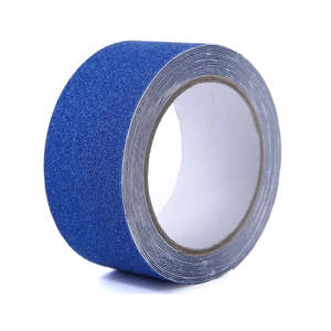 Cinta Antideslizante de Seguridad de PVC Negra, Cinta Antideslizante de Alta Resistencia para Exteriores, Adhesivo Antideslizante Resistente a Solventes para Escaleras y Pasillos - Product Image 1