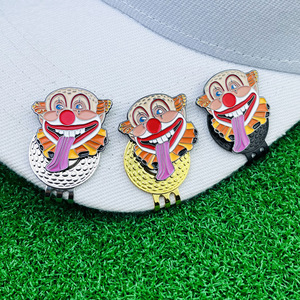 Bogey King <b>Golf</b> Ball Marker Enamel Pin Clown Design For <b>Golf</b> Hat Clip Accessory - Product Image 3