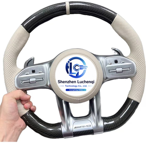 Volant sport en carbone mat avec fonction de chauffage en option pour Mercedes <span class=keywords><strong>AMG</strong></span> C E G CLA CLS, installation simple plug-and-play - Product Image 5