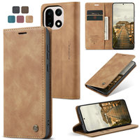 Étui de téléphone portable CaseMe en cuir PU de luxe, rabat magnétique antichoc pour OnePlus 15/13/12/11/8/8T/7/7T, avec fente pour cartes