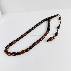 Bismillah Tasbih Musulmans 33 Perles Misbah Catholique Fournisseur En Gros Meilleure Qualité Islamique Tasbih Chapelet Perles De Prière En Bois De Rose - Product Image 1