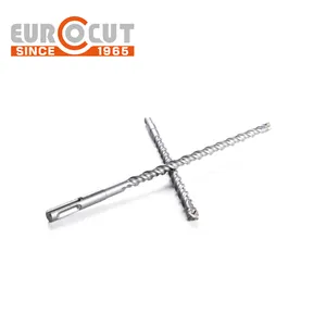 EUROCUT Concrete SDS Plus Drill Bit Cross Tip Hammer Masonry Hammer Drill Bits