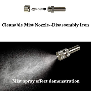 DIY <strong>Reptiles</strong> Fogger Spray Sprinkler Tropical Rain Forest Ecological Cylinder Sprinkler Terrariums <strong>Misting</strong> <strong>System</strong>