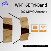 Antenne automobile tribande Wi-Fi 6E Flex câblée 2x2 MIMO 100 mm longueur de câble prise MHF-1 antenne de Communication Compatible