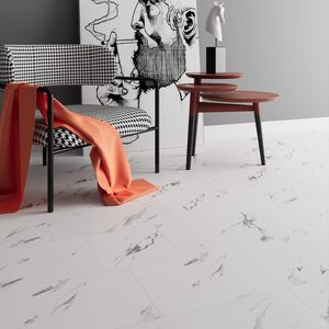 Azulejo de mármol simulado personalizado, vinilo de PVC, Pegatina autoadhesiva impermeable para suelo, impresión UV para paredes y suelos - Product Image 5