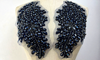 Applique en dentelle à strass en verre tridimensionnelle, brodée à la main, 18 couleurs, pour robe de mariée, haute couture, bricolage, vêtements, diamant