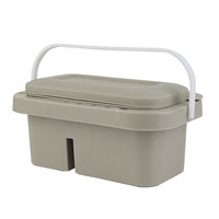 Ensemble de trois seaux d'art multifonctionnels en gros, outils de mélange de couleurs pour la peinture avec boîte d'emballage de peinture hydratante