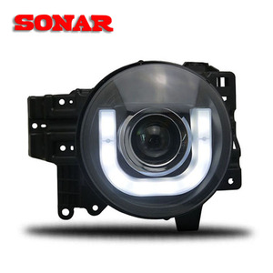 Conjunto <span class=keywords><strong>de</strong></span> Faros Delanteros Modificados <span class=keywords><strong>con</strong></span> Lente Bi-Xenón y Ojos <span class=keywords><strong>de</strong></span> Ángel <span class=keywords><strong>LED</strong></span> para Toyota FJ Cruiser Modelos 2007-2021 - Product Image 3
