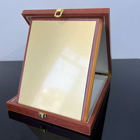 23X28cm Rectangle Forme Bois Certificat Plaques Récompenses Plaque D'or Personnalisé Plaque En Bois Récompenses MH-NJ0932