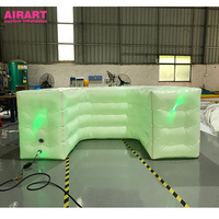 Barre gonflable d'accessoire de barre étanche à l'air, table de barre gonflable à LED pour la décoration
