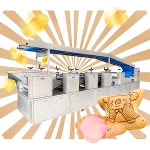 Biscuit Mold Chocolate Chip 3 Color Extruder Automatic Fortune Cookie Machine Trade