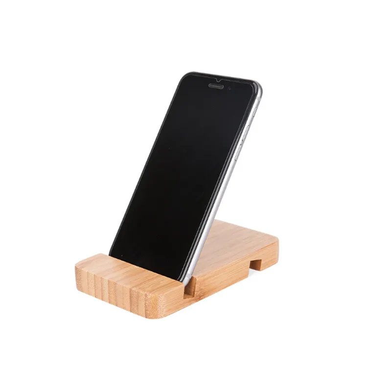 ブナ材カスタムロゴ木製電話ホルダーFQブランド