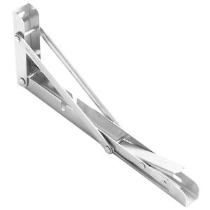 Étagère murale pliable réglable en acier inoxydable moderne pour support de table de banc, cuisine, armoire, plateau en bois - Product Image 1