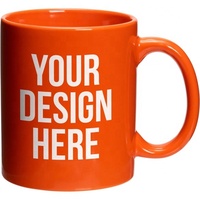 Produit en gros 11oz Sublimation Mug blanc noir tasse en céramique boisson café tasse à thé pour la bière dans le restaurant à la maison