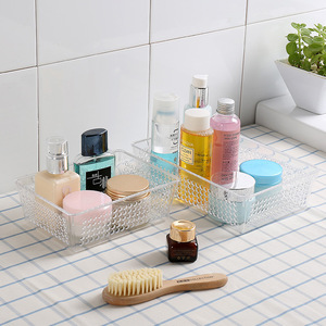 Transparent Storage Box Rectangle PS Material Uncapped Stackable Desktop Storage Baskets 3048 - Product Image 4