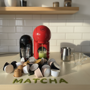 Capsules de café matcha saveur originale, 16 capsules pour machines <span class=keywords><strong>Dolce</strong></span> <span class=keywords><strong>Gusto</strong></span>, en vente - Product Image 1