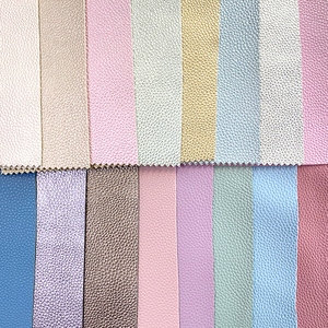 Fogli di Ecopelle PU con <span class=keywords><strong>Texture</strong></span> Litchi, Design Goffrato, Resistenti all'Abrasione e Antimuffa, con Supporto Intrecciato per Fiocchi per Capelli, Scarpe, Borse, Divani - Product Image 2