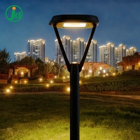 Lámpara de Pie para Exteriores, Diseño de Fábrica, Lámpara Cuadrada Alta con LED Blanco Cálido de 100W AC IP66, Farola