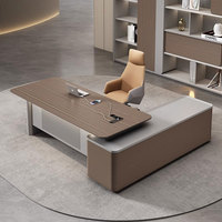 Bureau de direction extensible en forme de L Liyu Wholesale, mobilier de bureau personnalisé, table de direction en bois MFC