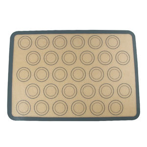 식품 등급 주방용 논스틱 맞춤 로고 사각형 친환경 실리콘 베이킹 매트 자체 브랜드 마카롱 베이킹 매트 맞춤 제작 가능 - Product Image 2