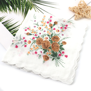 مزيج منديل هانكي المطبوعة حافة التقلبي القطن منديل كلاسيكي - Product Image 3