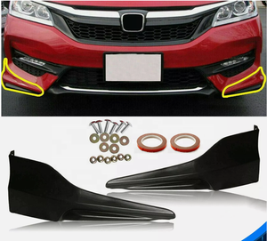 Convient aux 16-17 Acord 4D HFP Style 2PC Lèvre de pare-chocs avant Underbody - PU - Product Image 6