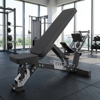 Banc de musculation réglable en acier, pliable et sécurisé, pour haltères, usage commercial, personnalisable en usine