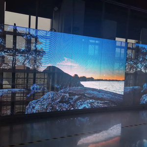 Pantalla LED Transparente de Alta Luminosidad para Cortinas Inteligentes, Pantalla LED Profesional Delgada para Publicidad en Exteriores - Product Image 1