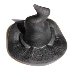 Chapeaux <span class=keywords><strong>de</strong></span> magicien sculptés à la main, noirs naturels en cristal obsidienne, 5 pièces, pour la décoration d'halloween, vente en gros - Product Image 5