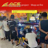 ACS Crazy Racing Équipement de course interactif multijoueur, jeu pour enfants à monnayeur pour parc d'attractions, en métal, version espagnole