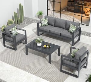 Set <span class=keywords><strong>da</strong></span> <span class=keywords><strong>Giardino</strong></span> <span class=keywords><strong>con</strong></span> Divano e <span class=keywords><strong>Tavolo</strong></span> per Esterni, Arredamento <span class=keywords><strong>da</strong></span> Patio E-commerce, Vendita Calda, Montaggio Rapido, Set Conversazione per Terrazza - Product Image 4