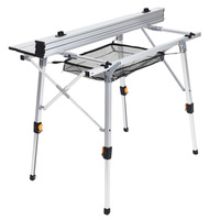 Nouvelle table pliante portable en alliage d'aluminium pour pique-nique et camping, mobilier de loisirs d'extérieur