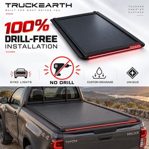 ฝาครอบกระบะท้ายแบบแข็งพับเก็บได้ LED สำหรับ Toyota Hilux Single Cab ขนาด 7.5 ฟุต ทำจากอลูมิเนียมอัลลอย - Product Image 1