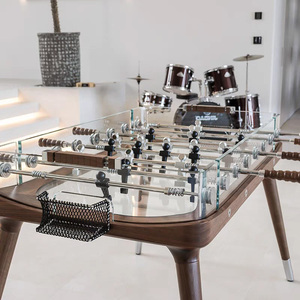Baby <span class=keywords><strong>Foot</strong></span> pour Adultes <span class=keywords><strong>en</strong></span> Verre Cristal, Table de Football de Luxe <span class=keywords><strong>en</strong></span> Verre Moderne et Minimaliste pour la Maison, les Villas et les Clubs - Product Image 1