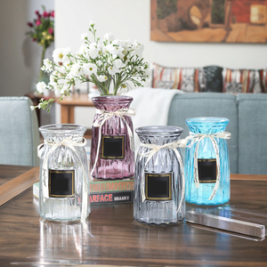 <span class=keywords><strong>Design</strong></span> contemporaneo di vetro moderno con cilindro trasparente di lusso personalizzato per ornamenti per feste nuziali - Product Image 3
