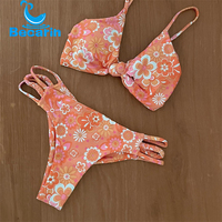 Ensemble de bikini sexy bicolore à épissage maillot de bain une pièce personnalisé pour femme nouveau maillot de bain personnalisé de haute qualité pas cher pour fille