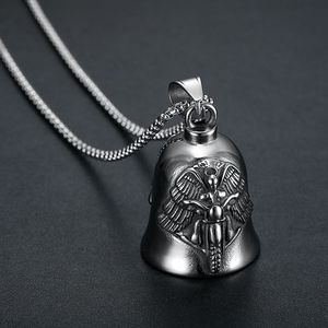 Stainless Steel Motorcycle Style Pendant With Wings Design <b>For</b> <b>Men</b> Vintage <b>Silver</b> <b>Necklace</b> - Product Image 1