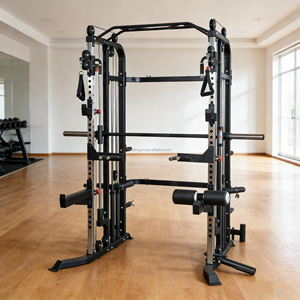 Machine de musculation tout-en-un robuste pour la maison - Power Rack avec Smith Machine, Barre de traction, <span class=keywords><strong>Poulie</strong></span> à câble - Product Image 2