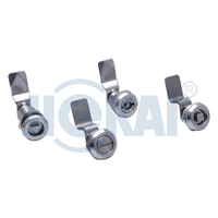 Loquet de panneau de cabinet métallique industriel Ms705, serrure à quart de tour, serrure à came en acier inoxydable, serrure cylindrique triangulaire carrée