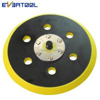 EVERTOOL Plaque de ponçage sans poussière de 150 mm (6 pouces) pour disques de ponçage auto-agrippants, accessoires pour outils électriques