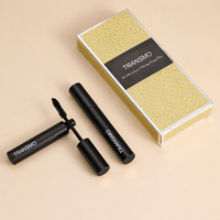 Contenant cosmétique en aluminium noir mat 9 ml, flacon de sérum pour cils, tube vide pour gloss à lèvres, mascara, faux cils, huile essentielle