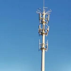 Hoge Mast Gsm Telecommunicatie Monopole En 5G Antenne Toren