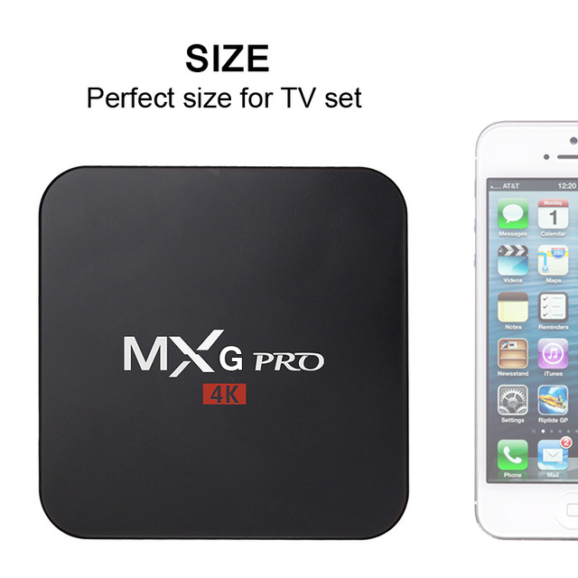 The Cheapest Android TV Box MXG PRO Rockchip RK3229 Ram 1GB Rom 8GB 2.4G WIFI Android 7.1 OS Best Cost Android Set Top Box