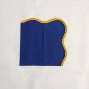 Custom Size Organic <b>Linen</b> Napkins & <b>Table</b> <b>Cloth</b> Handmade Scallop Embroidery Cotton Canvas Placemat Kitchen Wholesale - Product Image 3