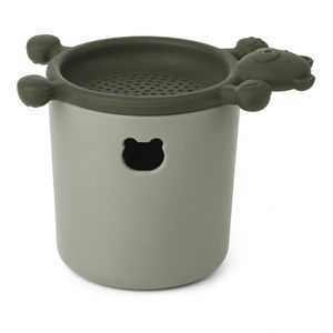Wholesale Low MOQ <strong>Attractive</strong> Design Colorful Bendable Silicone <strong>Beach</strong> <strong>Toys</strong> Hourglass Barrel Sand Bucket for Outdoor Water Play