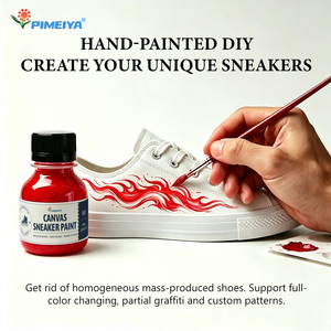 Vernice per Ricolorare Scarpe in Tela, Flessibile <span class=keywords><strong>e</strong></span> Anti-Crepa, per Rinnovamento Fai-da-Te di Calzature, Colore Personalizzabile, Vendita all'Ingrosso - Product Image 5
