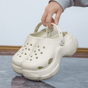 รองเท้าแตะลำลองสำหรับผู้หญิง สวมใส่สบาย ระบายอากาศได้ดี เหมาะสำหรับใส่ในบ้านและนอกบ้าน ใช้ได้ทุกวัน <span class=keywords><strong>พื้น</strong></span>หนา ส้นสูง วัสดุ EVA ด้านบนแบบโปร่ง - Product Image 3