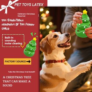 Il più caldo di natale in lattice per animali domestici giocattolo da masticare auto-intrattenimento Snow Globe addestramento per cani allevia gli effetti sonori della noia forniture per animali domestici ossa - Product Image 3